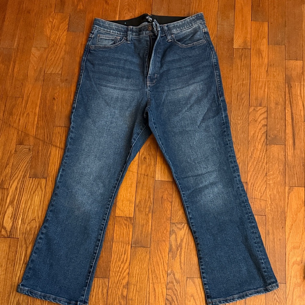 LuLaRoe Dark Blue Kick Flare Ankle Jeans